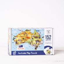 Load image into Gallery viewer, Australia Illustrated Map Wooden Jigsaw Puzzle for Children and Adults - 152-Piece