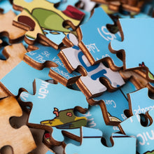 Load image into Gallery viewer, Caribbean Illustrated Map Wooden Jigsaw Puzzle for Children and Adults - 152-Piece
