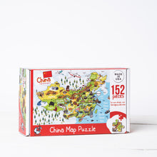 Load image into Gallery viewer, China Illustrated Map Wooden Jigsaw Puzzle for Children and Adults - 152-Piece