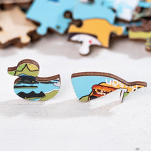 Load image into Gallery viewer, South Korea Illustrated Map Wooden Jigsaw Puzzle for Children and Adults - 152-Piece