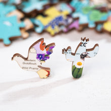 Load image into Gallery viewer, USA State Birds and Flowers Illustrated Map Wooden Jigsaw Puzzle for Children and Adults - 152-Piece