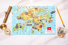Load image into Gallery viewer, Hong Kong Illustrated Map Wooden Jigsaw Puzzle for Children and Adults - 152-Piece