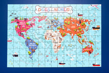 Load image into Gallery viewer, Dogs of the World Illustrated Map Wooden Jigsaw Puzzle for Children and Adults - 152-Piece