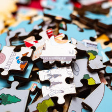 Load image into Gallery viewer, England Illustrated Map Wooden Jigsaw Puzzle for Children and Adults - 152-Piece