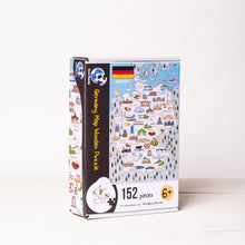 Load image into Gallery viewer, Germany Illustrated Map Wooden Jigsaw Puzzle for Children and Adults - 152-Piece