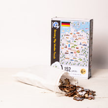 Load image into Gallery viewer, Germany Illustrated Map Wooden Jigsaw Puzzle for Children and Adults - 152-Piece