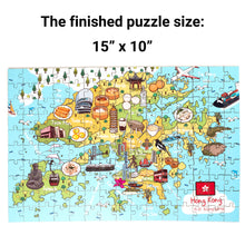 Load image into Gallery viewer, Hong Kong Illustrated Map Wooden Jigsaw Puzzle for Children and Adults - 152-Piece