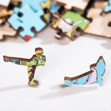 Load image into Gallery viewer, Hong Kong Illustrated Map Wooden Jigsaw Puzzle for Children and Adults - 152-Piece