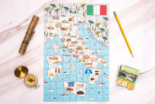 Load image into Gallery viewer, Italy Illustrated Map Wooden Jigsaw Puzzle for Children and Adults - 152-Piece