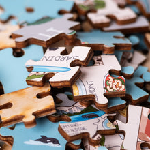 Load image into Gallery viewer, Italy Illustrated Map Wooden Jigsaw Puzzle for Children and Adults - 152-Piece