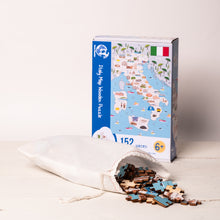 Load image into Gallery viewer, Italy Illustrated Map Wooden Jigsaw Puzzle for Children and Adults - 152-Piece