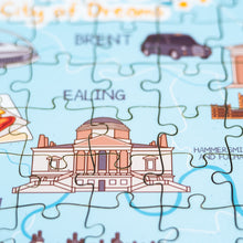 Load image into Gallery viewer, London Illustrated Map Wooden Jigsaw Puzzle for Children and Adults - 152-Piece