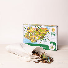 Load image into Gallery viewer, Nigeria Illustrated Map Wooden Jigsaw Puzzle for Children and Adults - 152-Piece