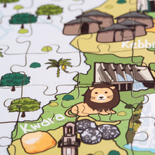 Load image into Gallery viewer, Nigeria Illustrated Map Wooden Jigsaw Puzzle for Children and Adults - 152-Piece
