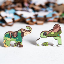 Load image into Gallery viewer, Nigeria Illustrated Map Wooden Jigsaw Puzzle for Children and Adults - 152-Piece