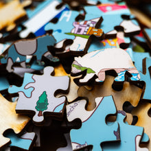 Load image into Gallery viewer, Russia Illustrated Map Wooden Jigsaw Puzzle for Children and Adults - 152-Piece