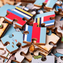Load image into Gallery viewer, Scandinavia Illustrated Map Wooden Jigsaw Puzzle for Children and Adults - 152-Piece
