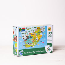 Load image into Gallery viewer, South Africa Illustrated Map Wooden Jigsaw Puzzle for Children and Adults - 152-Piece