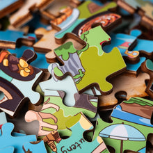 Load image into Gallery viewer, South Africa Illustrated Map Wooden Jigsaw Puzzle for Children and Adults - 152-Piece