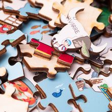 Load image into Gallery viewer, Spain Illustrated Map Wooden Jigsaw Puzzle for Children and Adults - 152-Piece