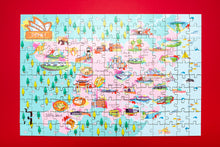 Load image into Gallery viewer, Sydney Illustrated Map Wooden Jigsaw Puzzle for Children and Adults - 152-Piece