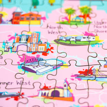 Load image into Gallery viewer, Sydney Illustrated Map Wooden Jigsaw Puzzle for Children and Adults - 152-Piece
