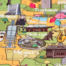 Load image into Gallery viewer, Tokyo Illustrated Map Wooden Jigsaw Puzzle for Children and Adults - 152-Piece