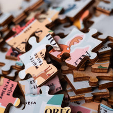 Load image into Gallery viewer, USA State Mammals Illustrated Map Wooden Jigsaw Puzzle for Children and Adults - 152-Piece