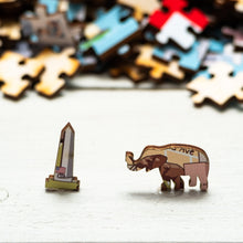 Load image into Gallery viewer, Washington DC Illustrated Map Wooden Jigsaw Puzzle for Children and Adults - 152-Piece