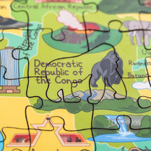 Load image into Gallery viewer, Africa Illustrated Map Wooden Jigsaw Puzzle for Children and Adults - 152-Piece