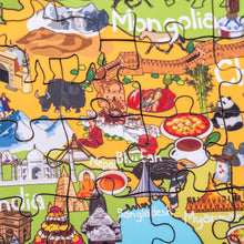 Load image into Gallery viewer, Asia Illustrated Map Wooden Jigsaw Puzzle for Children and Adults - 152-Piece