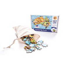 Load image into Gallery viewer, Australia Illustrated Map Wooden Jigsaw Puzzle for Children and Adults - 152-Piece