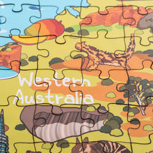 Load image into Gallery viewer, Australia Illustrated Map Wooden Jigsaw Puzzle for Children and Adults - 152-Piece