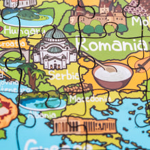 Load image into Gallery viewer, Europe Illustrated Map Wooden Jigsaw Puzzle for Children and Adults - 152-Piece