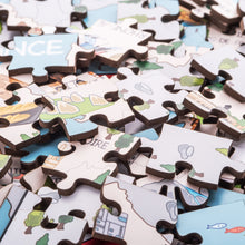 Load image into Gallery viewer, France Illustrated Map Wooden Jigsaw Puzzle for Children and Adults - 152-Piece