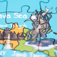 Load image into Gallery viewer, Indonesia Illustrated Map Wooden Jigsaw Puzzle for Children and Adults - 152-Piece
