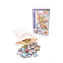 Load image into Gallery viewer, New York Manhattan Subway Illustrated Map Wooden Jigsaw Puzzle for Children and Adults - 152-Piece