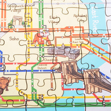 Load image into Gallery viewer, New York Manhattan Subway Illustrated Map Wooden Jigsaw Puzzle for Children and Adults - 152-Piece