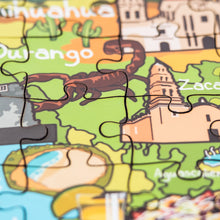 Load image into Gallery viewer, Mexico Illustrated Map Wooden Jigsaw Puzzle for Children and Adults - 152-Piece
