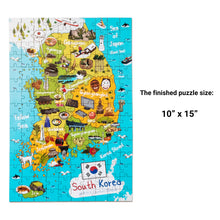 Load image into Gallery viewer, South Korea Map Jigsaw Puzzle