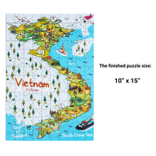 Load image into Gallery viewer, Vietnam Map Jigsaw Puzzle