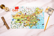 Load image into Gallery viewer, China Illustrated Map Wooden Jigsaw Puzzle for Children and Adults - 152-Piece
