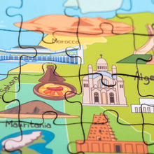Load image into Gallery viewer, Africa Illustrated Map Wooden Jigsaw Puzzle for Children and Adults - 152-Piece
