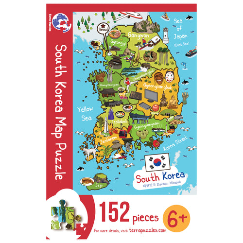 South Korea Map Jigsaw Puzzle